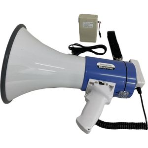 Moonlight MOON-M50WUSB – Krachtige Megafoon 50W met USB/SD MP3 Speler en Oplaadbare Accu