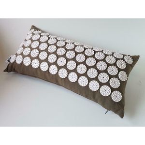 Om Namaste Spijkermat Acupressuur Nekkussen - Grijs - Acupressuur mat - Acupressure mat – Kussen