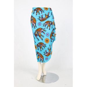 Om Namaste - Sarong - Blauw - 308 - Olifanten - 170x110 cm