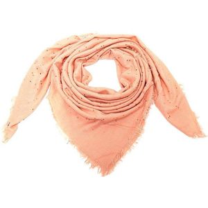 Sparkle Pink - Sjaal - Shawl - Scarf - 140 x 140 cm - Acryl - Roze - Goudkleurig