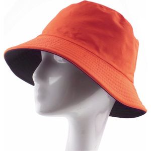 Lara - Bucket hat - Hoed - Vissershoed - Katoen - Oranje