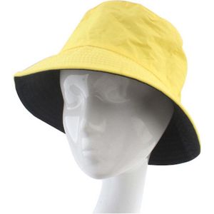 Lara - Bucket hat - Hoed - Vissershoed - Katoen - Geel
