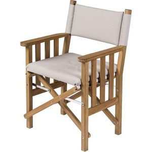 Regisseursstoel II Teak Premium met Forza Sand kussenset (Geolied)