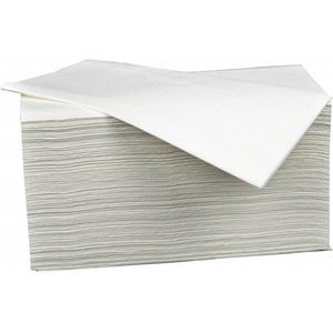 Papieren Handdoekjes - 3200 stuks - 2 laags - 23x25cm