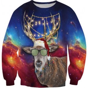 Rendier met Zonnebril - Foute Kersttrui - Heren Kersttrui - Dames Kersttrui