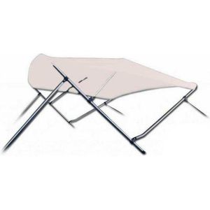 3 Boog Biminitop Zonnetent PREMIUM H117 cm BEIGE Breedte 231-243 cm