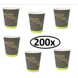 200x Koffiebeker karton 180cc 'Coffee to Go'