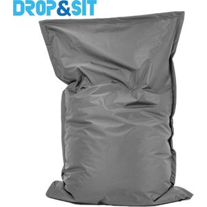 Drop & Sit Zitzak - Grijs - 100x150 cm - Voor binnen en buiten