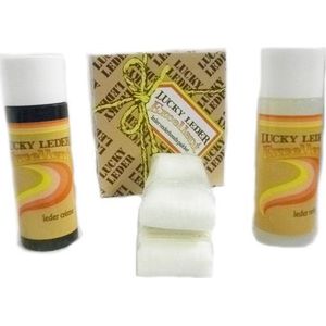 Leer reiniger & leder crème set | Lucky Leder | 2 x 150 ml | 023 Graphite-grey | 2 stuks