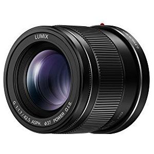 Panasonic Lumix G-lens, 42,5 mm, F1.7 ASPH, micro 4/3, I.S optische voeding, H-HS043K (Amerikaans zwart)