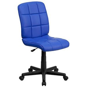 Offex Go-1691-blue-gg Mid-back vinyl gestikte taken stoel, blauw