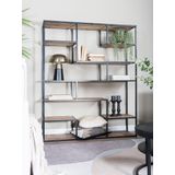 Home67 Vakkenkast huub hout 210 x 145 cm roomdivider