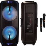 N-GEAR Draadloze Bluetooth Speaker - Karaoke Set - 2 Microfoons