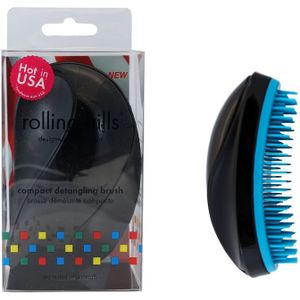 Rolling Hills Borstel Hairbrushes Compact Detangling Brush Black 1Stuks