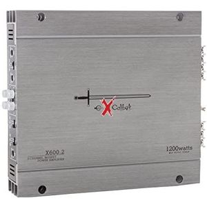 Excalibur X600.2 2-kanaals autoversterker 1200 W Power Variabele crossover 2 Ohm
