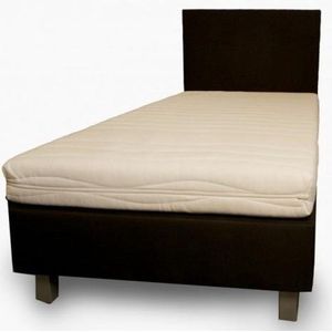 Bjorn - Boxspring Combinatie - Zwart/Antraciet/Creme/Grijs - Polyether Matras Comfort 1000