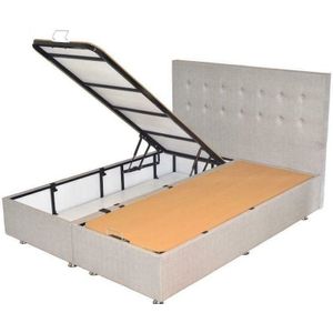 Boxspring met opbergruimte + luxe pocket matras-knopen