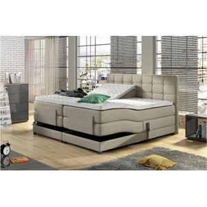 Elektrische Boxspring Bulut Creme-Beige 140X200