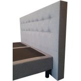 Boxspring Continental zonder matras grijs 90X200