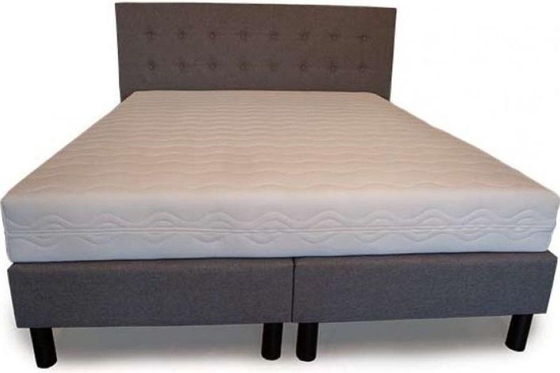 Boxspring Continental zonder matras grijs 90X200