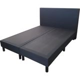 Boxspring Basic zonder matras zwart gestoffeerd 90X200