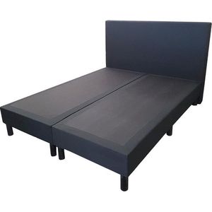 Boxspring Basic zonder matras zwart gestoffeerd 90X200