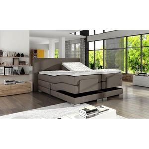 Elektrische Boxspring Tesla Taupe kleur 140X200