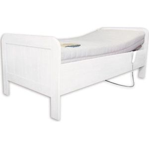 Elektrische Seniorenbed + elektrische bodem 90x200 witte kleur (zonder matras)