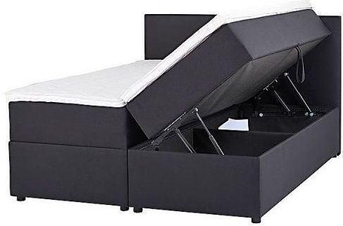 Opberg Boxspring Smart - Boxspring - Beige - Hout - Inclusief Matras