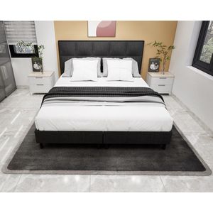 Boxspring Kristal Antraciet 140x200