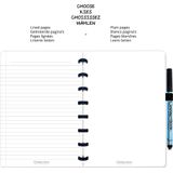 Whiteboard notitieblok / schrift - Correctbook - A5 - Gelijnd - Zwart