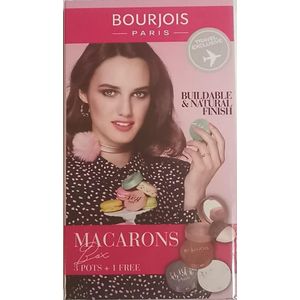 Bourjois Paris-Oogschaduw-buildable & natural finish- Macarons- 3 POTS+1 GRATIS