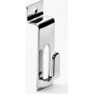 30 Stuks! Universele Slatwall / Lamellenwand Haken Verchroomd.