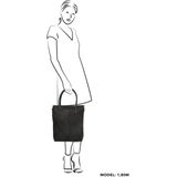 Zebra Trends Grote Schoudertas / Crossbodytas Dames - Natural Bag Kartel rits - Zwart