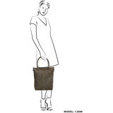Zebra Trends Grote Shopper - Schoudertas - Tas Dames - Natural Bag Kartel rits - Army Green