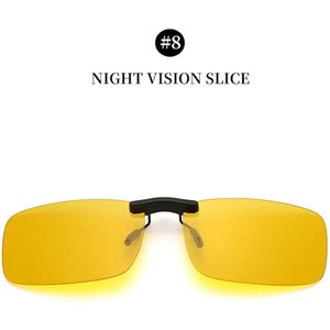 Clip on voorzet nachtbril, geel