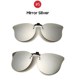 Clip on zonnebril Cat Eye (zilver kleur)
