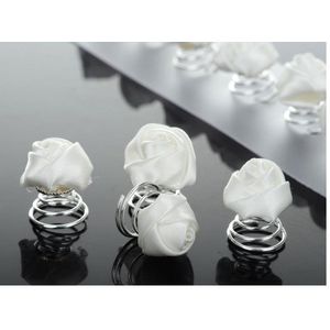 haarpin roos, bruid / gala (12 stuks)