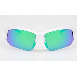 Sportbril zonnebril UV400 outdoor wit groen