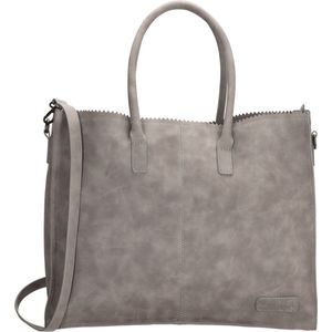 Zebra Trends Natural Bag Lisa Shopper 15,6 inch middengrijs Damestas