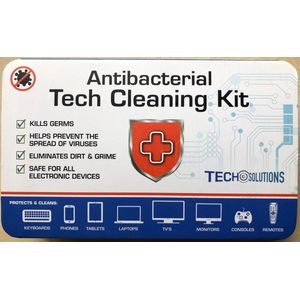 Antibacteriële technische reinigingskit in een metalen blik
