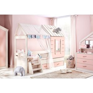 Cento Pink bedhuisje kinderbed roze meisjeskamer 200 x 90 cm