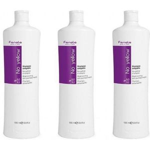 Fanola No Yellow Shampoo 3 x 1000 ml