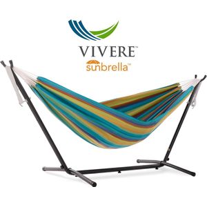 Vivere Sunbrella® Hangmat met Standaard - Lagoon