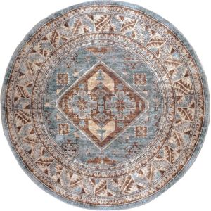 Veer Carpets - Laria - Vloerkleed - Blauw - Rond - Ø120 cm