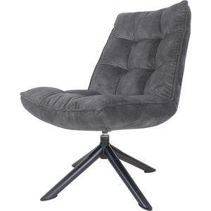 Home67 Fauteuil Dorus Adore Velvet - Dark Grey 10