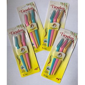 Tineke Premium -Wenkbrauwen Scheermesjes - Haar mesje - Set - 12 Stuks - Pijnloos gezichtshaar verwijderen - Scheermes - Blow - Eyebrow