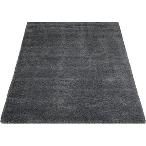 Veer Carpets - Rome - Karpet - Grijs - Hoogpolig - 70 x 140 cm