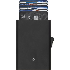 C-secure XL pasjeshouder - 8 tot 12 pasjes - aluminium kaarthouder voor mannen - RFID (zwart)