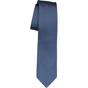 Michaelis stropdas, blauw met wit dessin -  Maat: One size